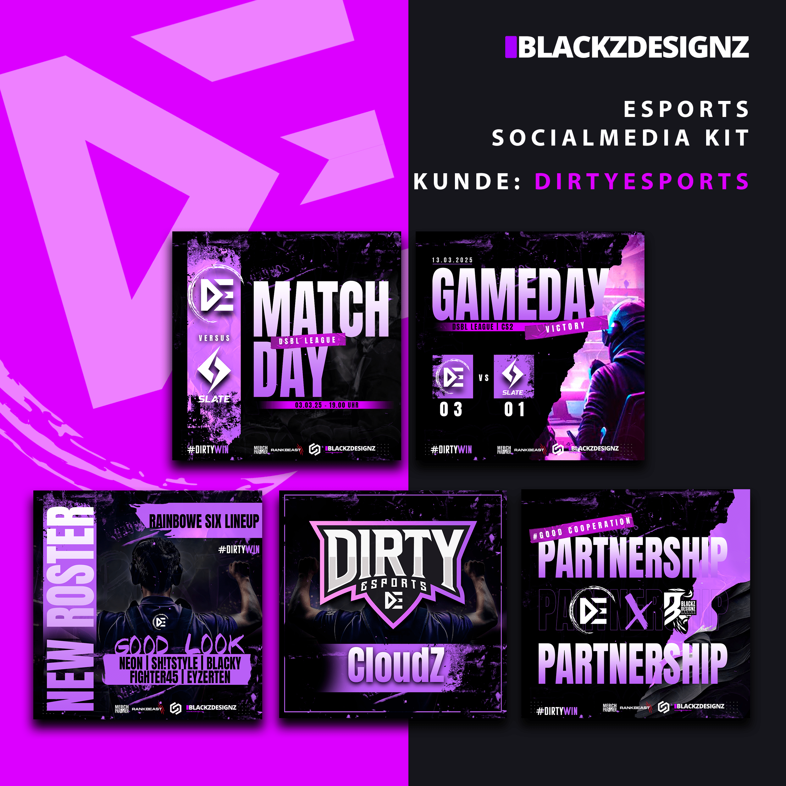 Social-Media-Design Dirty eSports