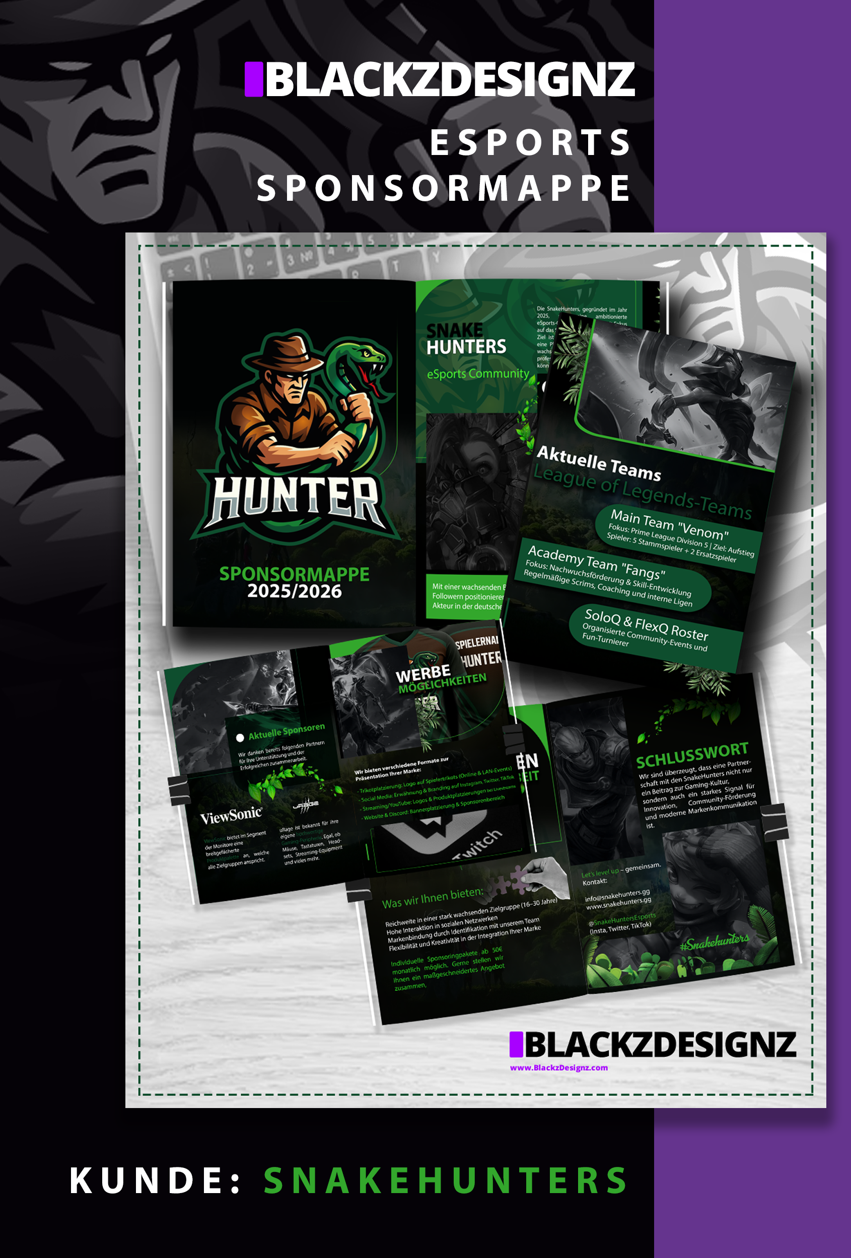 Sponsormappe Sponsormappe SnakeHunters
