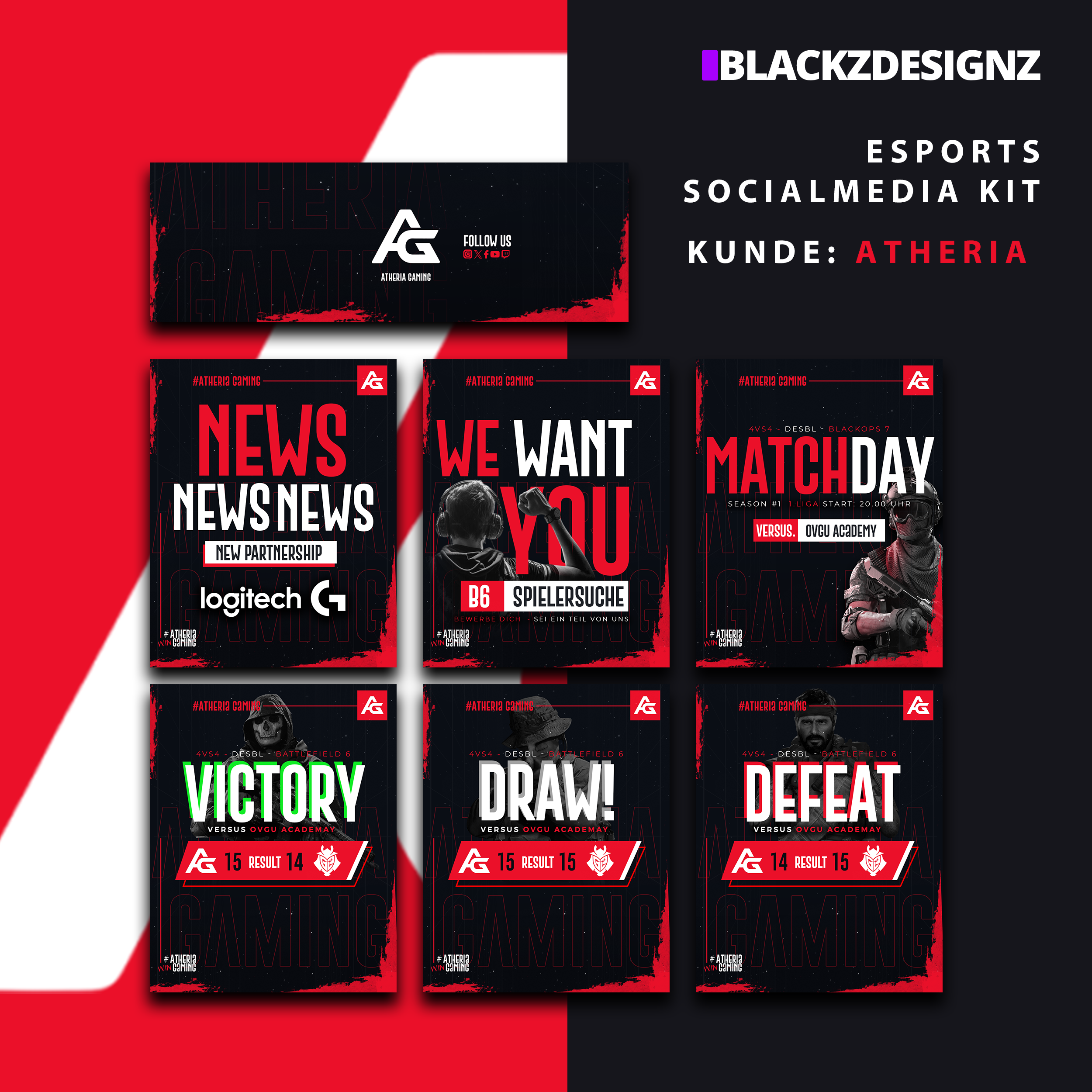 Social-Media-Design Atheria Gaming