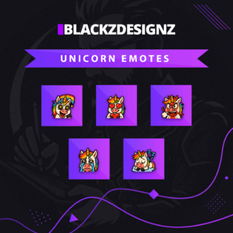 Unicorn Emote Set