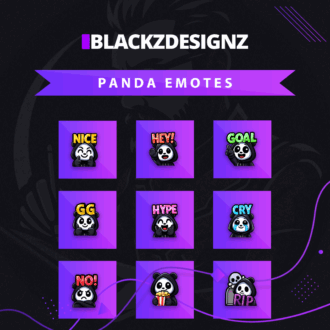 Panda Emote Set Animation